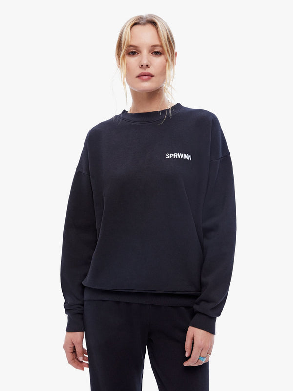 SPRWMN Tiny Logo Sweatshirt - Black